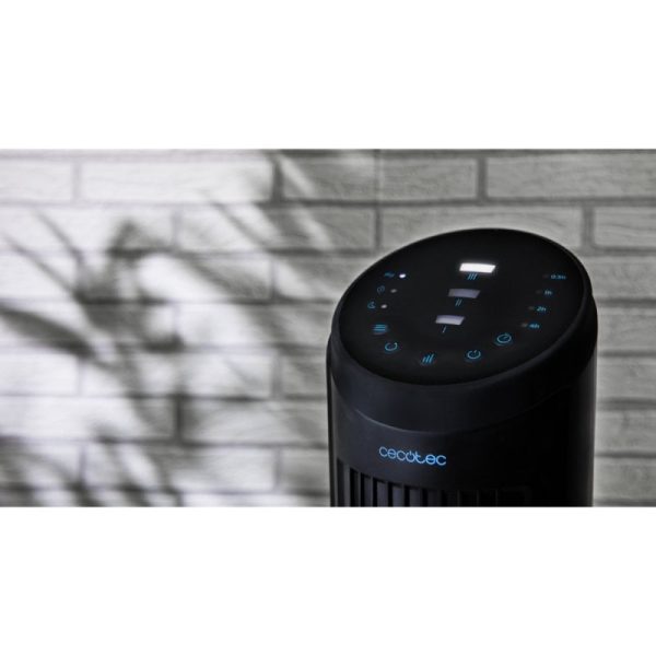Cecotec Ventilador de Torre Digital con Mando a Distancia y Temporizador EnergySilence 9090 Skyline. 45 W, 40'' (102cm) de Altura, Oscilante, Motor de Cobre, 3 Velocidades, Negro – Image 3