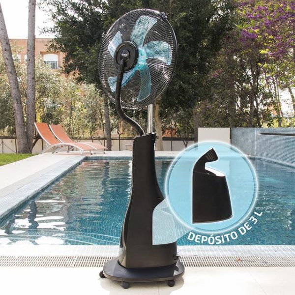 Cecotec Ventilador Nebulizador de Agua con Mando a distancia EnergySilence 690 Freshessence. 90 W, Oscilante, Silencioso, 3 Velocidades, Temporizador 7,5h, Pantalla LCD, Motor de Cobre, 3 L – Image 3