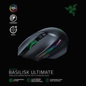 Razer Basilisk Ultimate Gaming Mouse 20000DPI Noir Remis à neuf