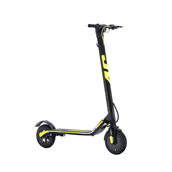 Trot­ti­nette Electrique 25km/h 350W Aluminium Freinage Arrière Jaune – Image 3