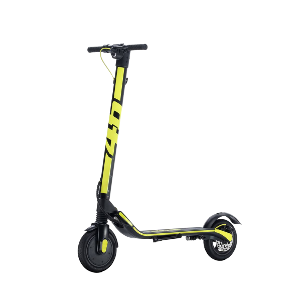 Trot­ti­nette Electrique 25km/h 350W Aluminium Freinage Arrière Jaune – Image 4