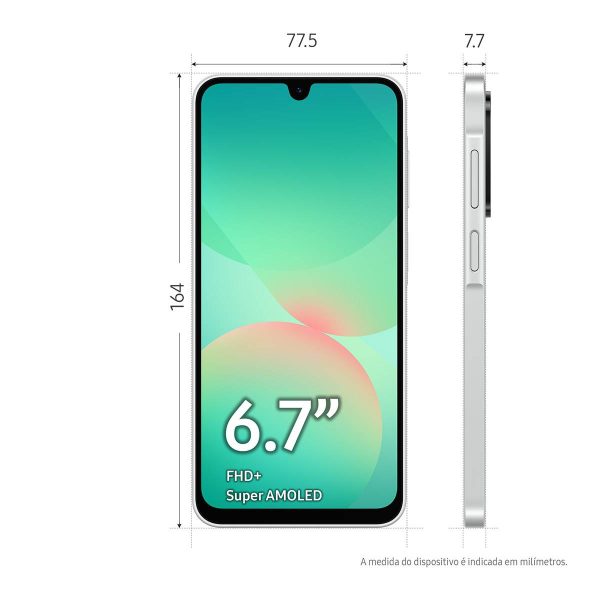 Samsung Galaxy A26 5G – 6.7" | 6GB RAM | 128GB | Dual SIM | Branco – Image 2